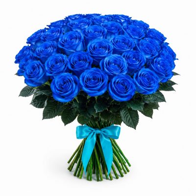 27 роз синяя Голландия, букет, доставка