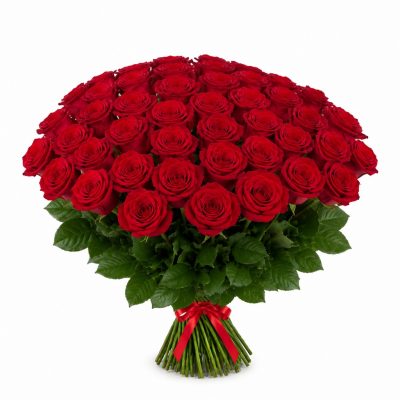 33 красные розы Эквадор 60 см (классик), доставка