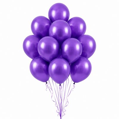 Связка 11 фиолетовых шаров, доставка